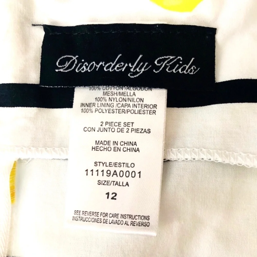 Disorderly Kids Sleeveless Cotton Print Dress Sz12
